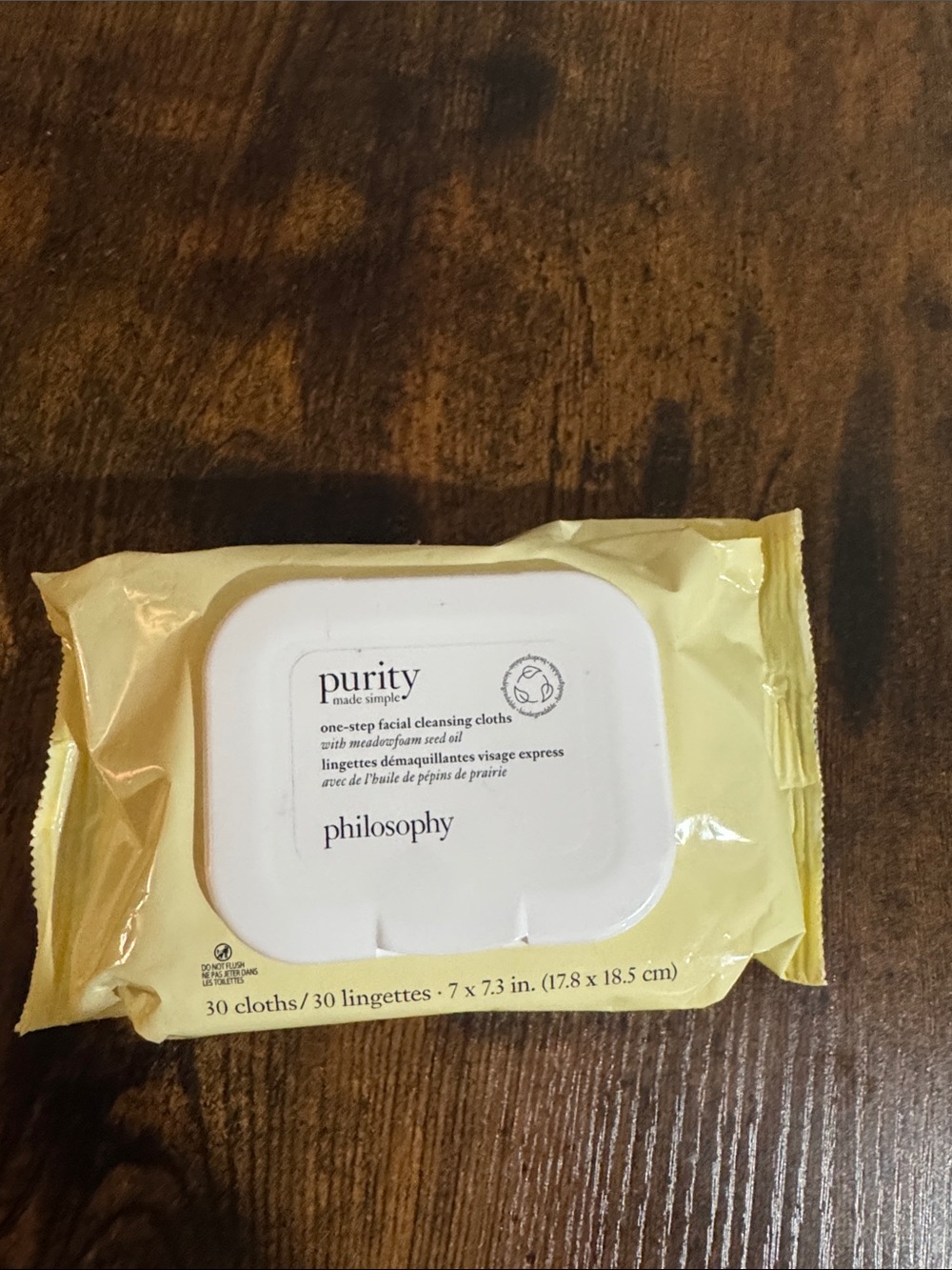 Philosophy Purity One-Step Facial Cleansing Cloths - Pale Yellow Pack